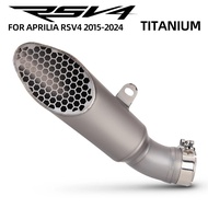 Slip On For Aprilia RSV4 RS V4 Motorcycle Exhaust System Modify Tail Pipe Full Titanium Alloy Muffle