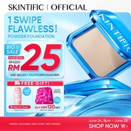 SKINTIFIC Ultra Cover Powder Foundation Full Coverage Oil Control Matte Flawless Face Concealer Make