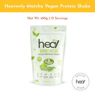 Heal Heavenly Matcha Protein Shake Powder - Vegan Protein (15 servings) HALAL - Meal Replacement, Pe