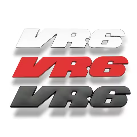 3d Metal Car Letters VR6 Logo Emblem Badge Decals For A3 Q3 Q5 A5 Q7 MK2 MK4 MK3 VR6 Sticker Accesso