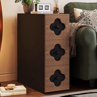 Antique Style Storage Cabinet French Island Cabinet Solid Wood Sofa Edge Cabinet Ultra Narrow Sidebo