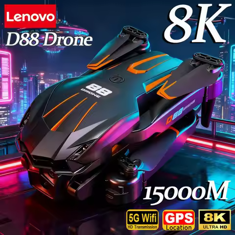 Lenovo D88 Drone 8K Aerial HD Dual Camera Photography Optical Flow Hovering Gesture Shooting Folding