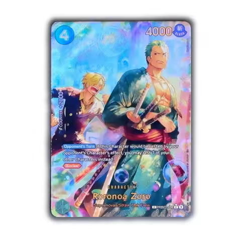OPCG One Piece TCG English PRB02-006 Zoro SP Zoro&Sanji Textured Foil Card Anime Collectible Cards G