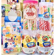 [30pieces] Lollipop Mixed Fruit Sweet Heart/Windmills Lollipop/Cryhstal Ball Lollipop/Spinny Lollipo