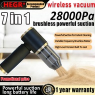 7-in-1 Wireless/Cordless Handheld Vacuum 2-in-1 Vac/Air Duster, 28000Pa Suction, SG Auto Essential C