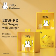 MIFFY X MIPOW 20W USB-C ที่ชาร์จสำหรับ iPhone 13/13 Mini/13 Pro/13 Pro Max/ 12 Galaxy Pixel 4/3 iPad /Ipad Miniและอีกมากมาย