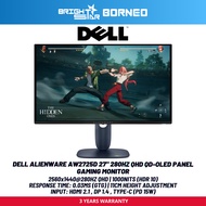 DELL ALIENWARE AW2725D 27" 280HZ QHD QD-OLED Panel - Gaming Monitor