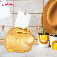 Lohobby Lucky  Piggy Bank Bunny Figurine Collectible Crafts Cartoon Bunny Statue