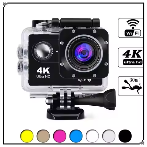 2-Inch 4k Sports Camera Wifi Motorcycle Dashcam, Diving Sports Camera, Dv High-Definition Waterproof
