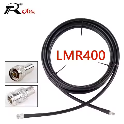 N Type Male to Female LMR400 Jumper Pigtail Radio WIFI Extension Cable for 4G LTE Cellular Amplifier