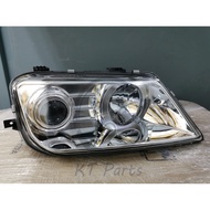 PROTON WAJA CPS CAMPRO 2007 YEAR FRONT HEAD LAMP / HEAD LIGHT / DEPAN LAMPU BESAR ( CHROME ) ( CRYSTAL ) 100 % NEW