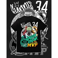 NBA LEGENDS Giannis Antetokounmpo T-SHIRT (BLACK) for men LXGJ