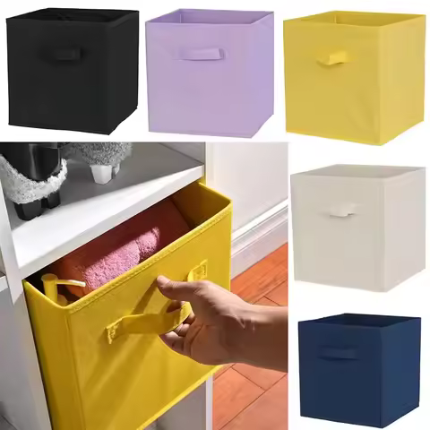 30x30x30cm Cube storage box drawer organization, goods clothing underwear storage box, folding close