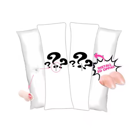 Hobby Express Custom Made Anime Dakimakura Cover Case with Body Hugging Inner Middle Hole Pillow Ani