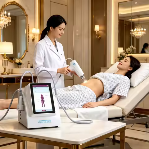 2 Handle Onda Pro Coolwave 2.45GHz Air Cooling Microwave Device for Body Fat Reduction Forming Face 