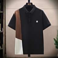 JIUSENBAO | เสื้อโปโลสีดำสำหรับผู้ชายไซส์ใหญ่ 8XL