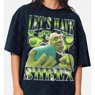 S-5XL Ready stock [Cod] Limited Let's Have Shrex T-Shirt Funny Shrek T-Shirt Funny T-Shirt Gift For 