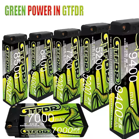 GTFDR 7.6V 7.4V 2S 5MM SHORTY HV 5200MAH 7200MAH 7000MAH 6300MAH 8400MAH 8500MAH 9400MAH 120C 150C 1