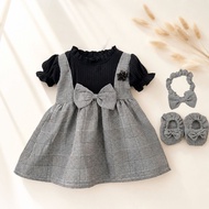 DARLING RIB DRESS baju bandana sepatu pakaian anak bayi perempuan cewek pergi jalan lucu cod owen ba