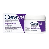 เซราวี CeraVe Skin Renewing Night Cream 48g เซราวี ไนท์ครีมเลือนริ้วรอย มอยเจอร์ไรเซอร์ wrinkle crea