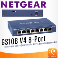 NETGEAR GS108 V4 8-Port Unmanaged Switch (approved for WAVES SoundGrid networks)