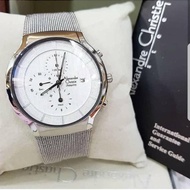 Alexandre Christie 6245 jam tangan pria rantai pasir chrono tipis