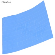 Fitow 100Pcs 10*10*0.5mm Thermal Pad GPU CPU Heatsink Cooling Conductive Silicone Pad FE