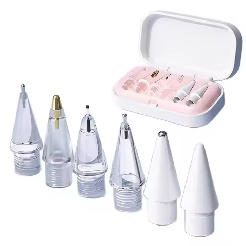 4/6 Pcs Replacement Pencil Tips for Apple Pencil 1/2/3th Apple Pencil Pro 2B Soft Nibs for IPad Pro