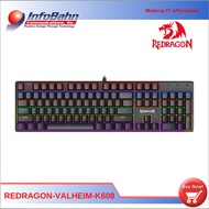 Redragon K608 Valheim Rainbow Gaming Keyboard, 104 Keys Nkro Mechanical Keyboard Infobahn