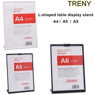L Shape Display Stand Table Menu Restaurant A4 A5 A6 Signholder Portrait QR Code Sign Holder