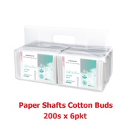 WATSONS Paper Shafts Black COTTON BUDS 300 pcs 200pcs Dual Tips Soft & Clean Lint Free