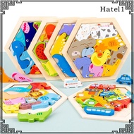 [Hatel] Wooden Jigsaw Puzzle Games IQ Education Learning Toy for Boys and Girls Kids