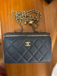 全新Chanel 金球長方小盒子 - 灰色