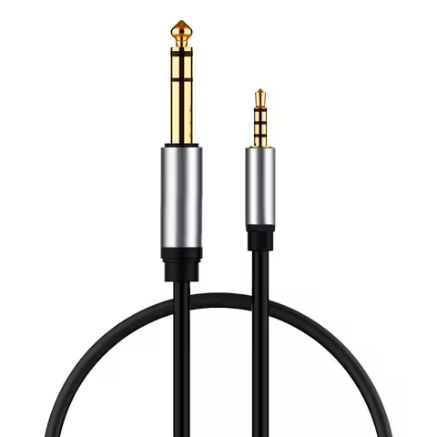 3.5mm To 6.35mm Audio Adapter Auxiliary Cable For Cellphone Computer Amplifier Speakers 3.5 Jack To 