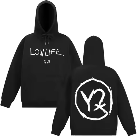 Yungblud Lowlife Album Logo 2025 Hoodies Autumn Winter Long-sleeved Fashion Hip-hop Hoodie Man Woman