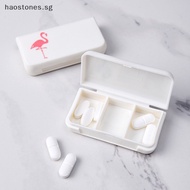 Hao 3 Grids Mini Pill Case Plastic Travel Medicine Box Cute Small Tablet Pill Storage Organizer Box Holder Container Dispenser Case SG