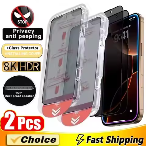 2PCS Dust Free Installation Privacy Tempered Glass for Samsung A56 5G A55 A54 A53 A36 A35 A33 A26 A1