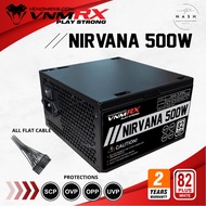 Venom RX Nirvana 500W 82+ White All Flat Cable Power Supply