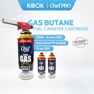 CHEF Gas Butane Fuel 250g Canister Cartridge For Portable gas stove dapur gas mini [Korean Design](K