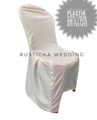 Sarung Kerusi Plastik Wedding Chair Cover Plastic Canopy 3V Superchair