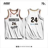 MSI Basketball Jersey - Indonesian 3x3 Basketball National Team FIBA ASIA CUP (WHITE)