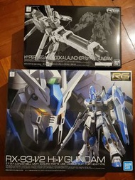 RG Hi Nu Gundam + Hyper Mega Bazooka Launcher+FIN Funnel Effect+Hyper Mega Bazooka Launcher