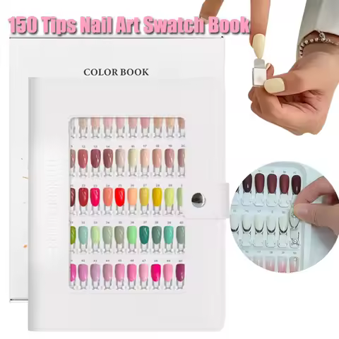 Nail Tip Nail Art Swatch Book for Nail Art Color Storage Acrylic Work Display Work Style Comparison 