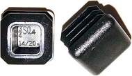 10 Pack: (0.75" (3/4"), 14-20 Ga) Square Black Plastic Plug, (ID Hole Size 0.6" to 0.67") Tubing End