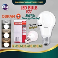 OSRAM LED Bulb E27 OSRAM LED BULB 5.5W / 8W / 8.5W / 10W / 13W A60 A70 (Energy Saving)