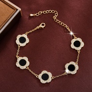 Copper Bracelet贵气花朵gelang tembaga轻奢Charm bracelet for woman mothers day gift ideas 0.00 Barang Free 