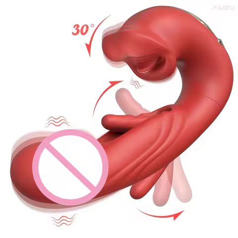 Bloom Sense 10-Mode Tongue Licking Clitoral Stimulator - Oral Sucking Vibrator for Women, Medical Si