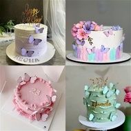 Ins style beautiful butterfly birthday cake decoration simulation decoration plugin
