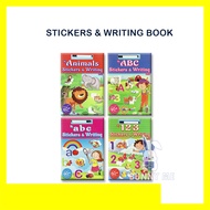MY ABC , abc , 123 , ANIMALS STICKERS & WRITING BOOK  - MIND TO MIND