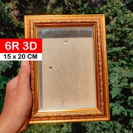 3d FRAME SIZE 6R 15 X 20 / 3D FRAME 6R GOLD CARVED FRAME / DOWRY FRAME